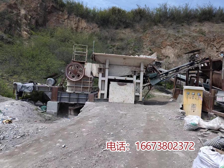 二手破碎站設(shè)備適用水泥磚機(jī)礦渣建筑垃圾等原材料處理